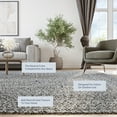 thumbnail image 4 of BELLEZE Modern Solid Colored Indoor Outdoor Area Rug, Accent Texture for Patio, Living Room or Kitchen, Luxury Bohemian Style Home Decor, 8' x 10' - Light Gray, 4 of 7