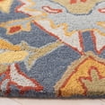 thumbnail image 3 of Safavieh Heritage Reanna Oriental Wool Area Rug, Navy/Gold, 6' x 6' Round, 3 of 11