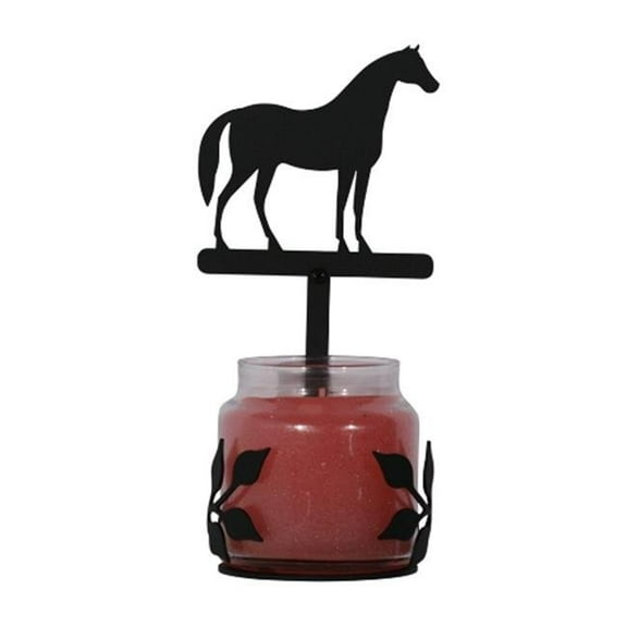Village Wrought Iron C-LJS-68 Standing Horse Large Jar Sco