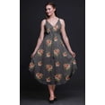thumbnail image 2 of Bimba Robe Midi d'Été Imprimée à Fleurs pour Femmes, Col en V, Tenue de Vacances - TTTG, 2 of 5