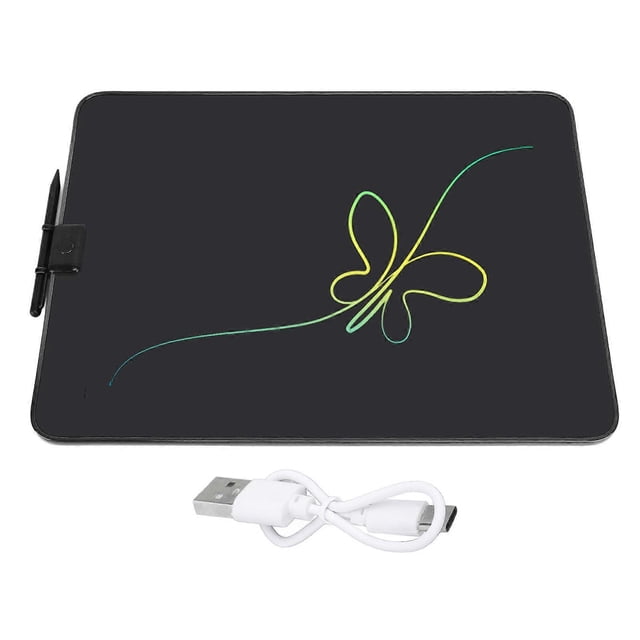 Tablette d'écriture LCD 20 pouces, bloc-notes LCD, planche à dessin rechargeable avec stylet, pour l'éducation préscolaire à domicile, noir
