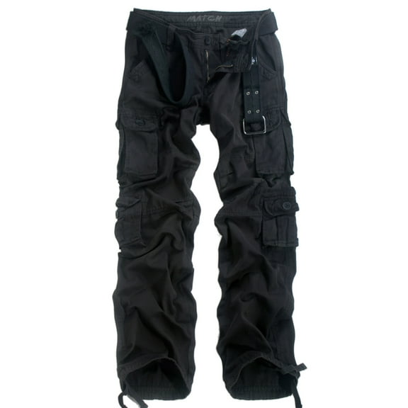 Matchstick Women Cargo Pants Casual Solid Trousers with Pockets