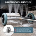 thumbnail image 5 of Undercarriage Cleaner Undercarriage Pressure Washer Cleaner Under Car Wash Water Broom Attachment with Extension Wand Automotive Undercarriage Washer Cleaner for Car Truck SUV Trailer, 5 of 11