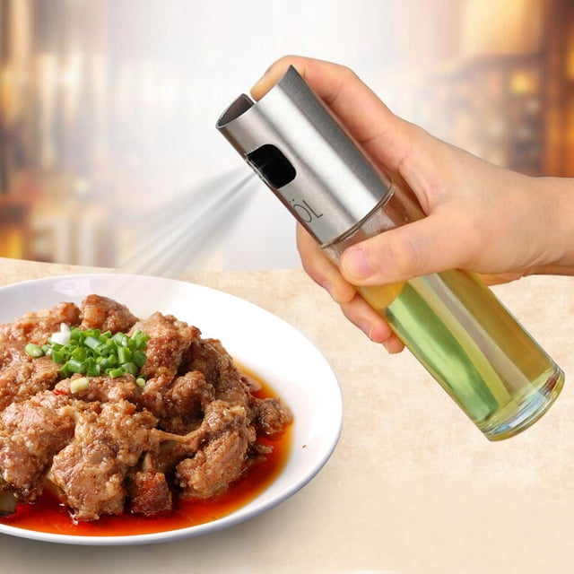 Herramienta de cocina, botella rociadora de acero inoxidable de 100 ml para el hogar, rociador de aceite, funcionalidad versátil
