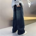 thumbnail image 4 of oqasdz Boys Denim Pants Elastic Waist Baggy Long Jeans for Kids Stylish Everyday Wear School Durable Fit Casual Dailywear, 4 of 6