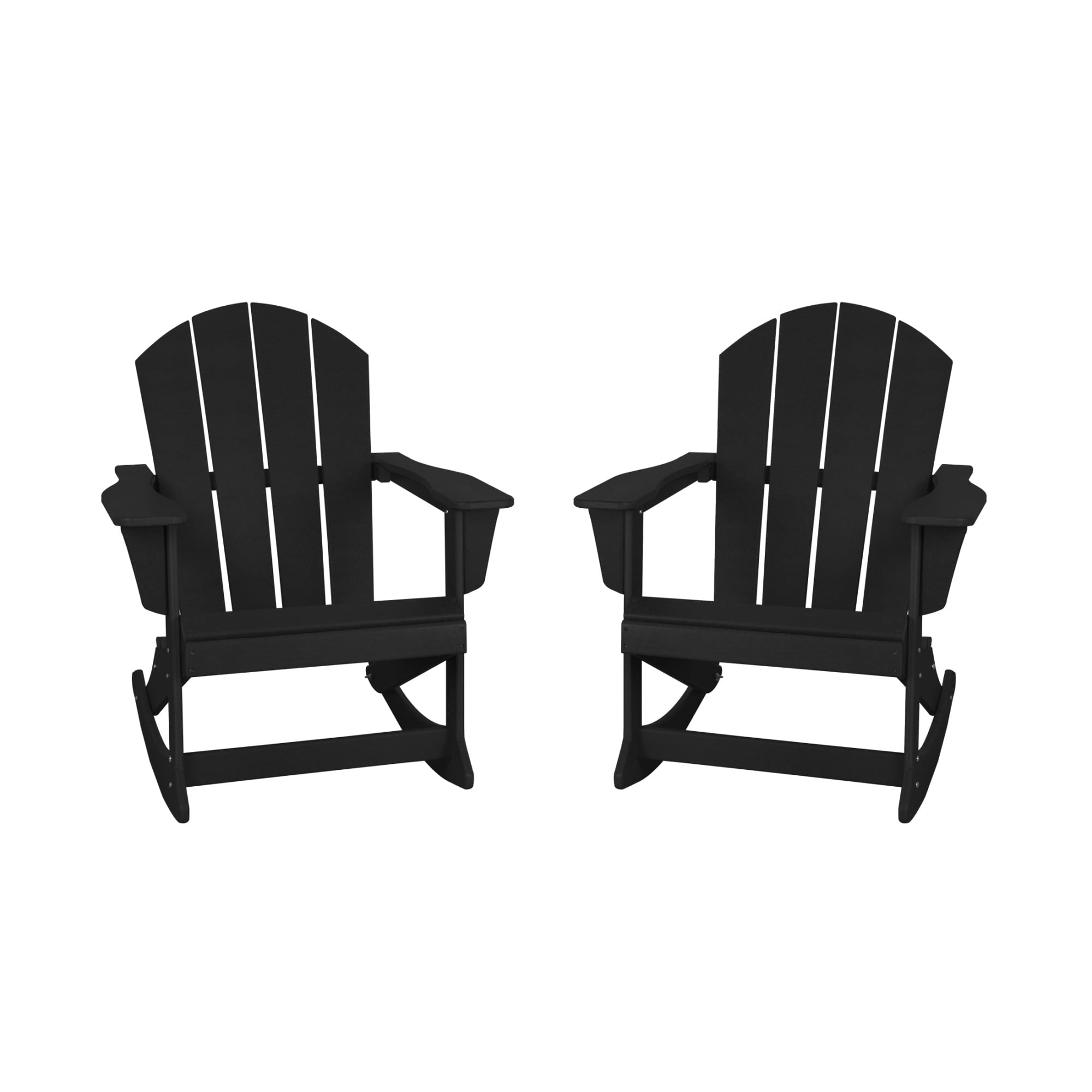 Westintrends Outdoor Rocking Chairs, Black Outdoor Rocking Chairs Set Of 2