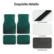 thumbnail image 4 of Balery Dark teal green Juego de 4 Alfombrillas para Auto, Revestimientos de Caucho Resistente, Diseño Antideslizante, 4 of 7