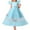Sky Blue, variant on Huowey 2025 New Children's Dress Middle and Big Children's Lace Wedding Dress Long Mesh Tutu Skirt Princess Dress
