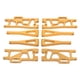 thumbnail image 1 of Reemplazo de brazos delanteros del automóvil Reemplazo de reparación Reemplazo de accesorios del kit de vehículos para WLTOYS 104009 12402 A 12401 12404 Oro 44573 RC Inevent FN010142-04, 1 of 7