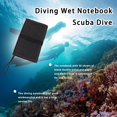 thumbnail image 4 of Eigraketly Cuaderno húmedo de buceo, cuadernos de libros impermeables para buceo con cordón, suministro de esnórquel, accesorio de escritura subacuático Deportes acuáticos Negro Eigraketly OD030355-02, 4 of 6