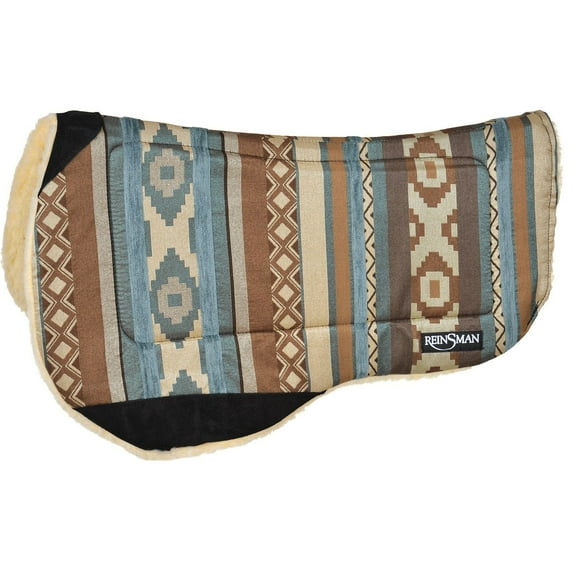 Reinsman Contoured Trail Saddle Pad Fleece Underside Desert Sky Pattern