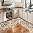 thumbnail image 3 of Kitchen Rugs Sets Of 2,Ethnic - Style Colorful Feather Pattern Anti Fatigue Kitchen Mat Rugs Non Slip Washable,Decorative Kitchen Floor Mats for Kitchen,Sink,Laundry,17"X47", 3 of 5