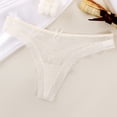 thumbnail image 3 of Bigersell Seamless Underwear for Women Thong Clearance Womens Underwear High Waist G-Strings Panty Style P-1445 Nylon Brief Panties Thong Bikini Sets Ladies Briefs Mid Waist Women's Panties White L, 3 of 3