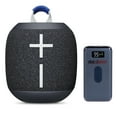 thumbnail image 2 of Logitech Core 984-001876 WONDERBOOM 4 Portable Waterproof Bluetooth Speaker with Big Bass and 360-Degree Sound, Black Bundle with Deco Gear 8000 mAh Power Bank with Wireless Device Charging, 2 of 11