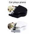 thumbnail image 4 of Necvior Miniature Cats and Piano Figurines Cute Resins Cats Pianist Statues Set for Car Dashboards and Home Office Desk Decors, 4 of 10
