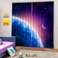thumbnail image 2 of jifeng 2 Panel Landscape Darkening Window Curtain Shade Bath Drape Valance - Earth, 2 of 4