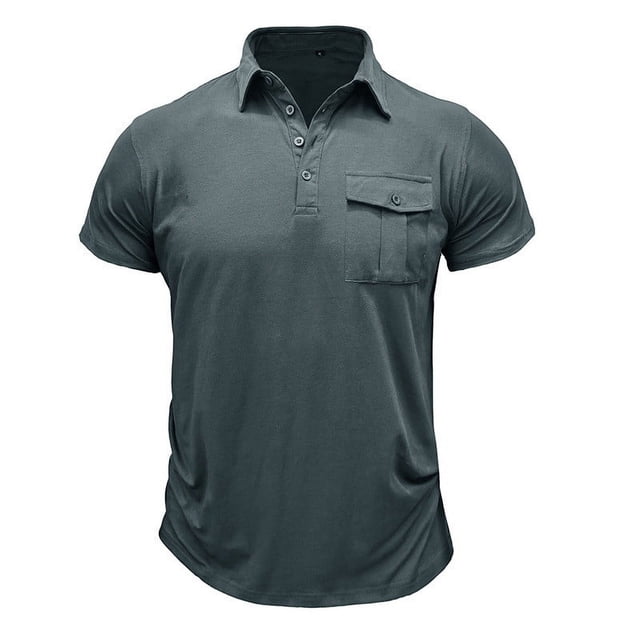 COM1950s Shorts pour Hommes, T-Shirts pour Hommes, T-Shirt à Manches Courtes à Col Rabattu, Chemises à Manches Courtes pour Hommes
