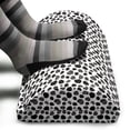 thumbnail image 3 of Cow Print Foot Rest, Black and White Striped Dots with Abstract Style Farm Animal Hide Agriculture, Non-Slip Backing Adjustable Ergonomic Memory Foam Leg Support for Office, Black White, by Ambesonne, 3 of 5