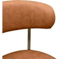 thumbnail image 5 of Meridian Furniture Lupita Cognac Vegan Leather Dining Chair (Set of 2), 5 of 8