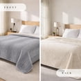 thumbnail image 3 of Sacred Thread Sherpa Fleece Blanket, Soft and Cozy Queen Blanket, Plush Blanket for Sofas & Beds, 3 of 7