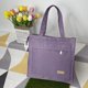 thumbnail image 4 of Bolsa de hombro para mujer de compras de gran capacidad Moda para vacaciones (púrpura) Ndcxsfigh Para Estrenar, 4 of 6