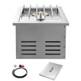 thumbnail image 6 of KFFKFF Single Side Burner Propane Built-in Side Burner , 15000BTU Nature Gas Burners Stainless Steel For BBQ Outdoor, 6 of 9