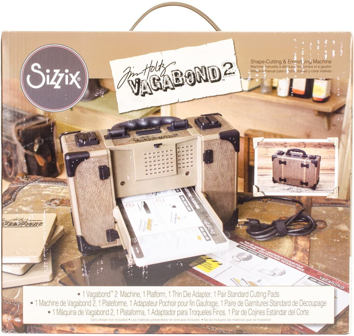 Sizzix Tim Holtz Vagabond 2 Electric Die Cutting Machine 660855, 6" (15.24cm) Opening, 6 in (15.24 cm), ELECTRIC - Make creating even easier….., By Visit the Sizzix - Walmart.com