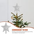 thumbnail image 5 of PENIKOKO White Plastic Star Shaped Christmas Tree Topper Set for Home Office Hotel Holiday Party Decoration, 5 of 8