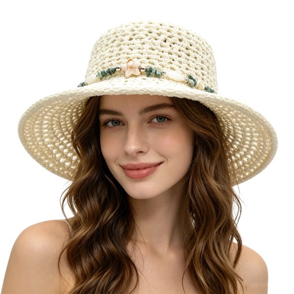 Wide Brim Sun Hat Women Ponytail Hole Neck Flap Hiking Camping Women Bucket Hat Uv Protection Summer Outdoor Tops White One Size