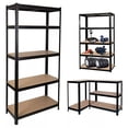 thumbnail image 1 of Estante Anaquel Organizador Metal 5 Niveles Hogar Oficina Color Negro, 1 of 8