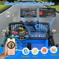 thumbnail image 3 of Funcid 24 Volt Ride on Toys 2-Seater Ride on Cars with Remote Control, 400W Electric Car for Kids, Ride on Truck Car W/ Bluetooth, Power Display, Music, LED Lights, Suspension, Blue, 3 of 15