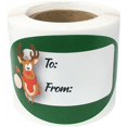 thumbnail image 1 of Christmas Rudolph The Red Nosed Reindeer To & From Presents Gifts Tags Holiday | 1 1/2 x 2 1/2 Inch - 4 Designs 100 Pack, 1 of 10