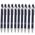 thumbnail image 1 of HAOAN Ballpoint Pen with Stylus Tip  Soft Touch Click Metal Pen  1.0mm Medium Point  Black Ink  10 Count, 1 of 4