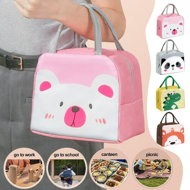 Xihbxyly Bolsa Térmica para Almuerzo, Diseño de Aluminio Engrosado, Mantiene La Comida Fresca y Caliente, Gran Capacidad, Bolso de Mano Portátil, Ideal para La Escuela, Oficina, Picnic, Tamaño 11 X 2