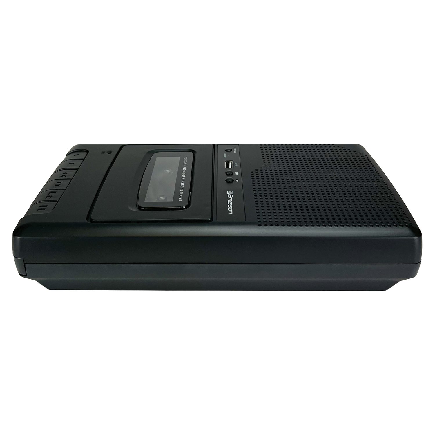 Emerson Portable Cassette Player and Recorder, Black