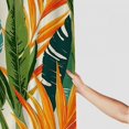 thumbnail image 3 of Orinice Shower Curtain for Bathroom Orange Pattern Tropical Flowers Palm Leaves Bird Paradise Tropic Nature Colorful Leaf Flora Exotic Bath Curtain Bathroom Decor for Bathtubs  60x72, 3 of 7