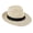 Beige, variant on Mens Travel Summer Straw Hat Fedora Trilby Gangster Cap Beach Hat Sombrero - Black, as described