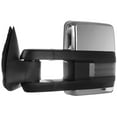 thumbnail image 4 of ECCPP Towing Mirror by Pair Chrome Side Mirror Replacement fit 2003-06 Chevy Silverado Suburban GMC Sierra 1500 2500 3500 Tahoe with Power Heated Turn Signal Clearance Light Telescopic Manual Folding, 4 of 4