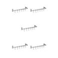thumbnail image 1 of Youkk Convenient And Organized Kitchen Hook Rack For And Utensils Space-saving Double pole+40cm+6 5Set, 1 of 6