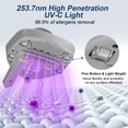 thumbnail image 4 of Mattress Vacuum Cleaner Anti-allergen with UV-C Light & Large Pulsating Pad 12kpa Suction & True Hepa Filter for Dust, Pet Hair, UV Bed Vacuum Corded, 4 of 8