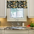 thumbnail image 3 of Galaxy Space Planets Curtain Valance for Kitchen Windows/Bathroom/Living Room/Bedroom Blackout, Rod Pocket Valance Small Window Treatment, 54" W x 18" L Home Decor, 3 of 6