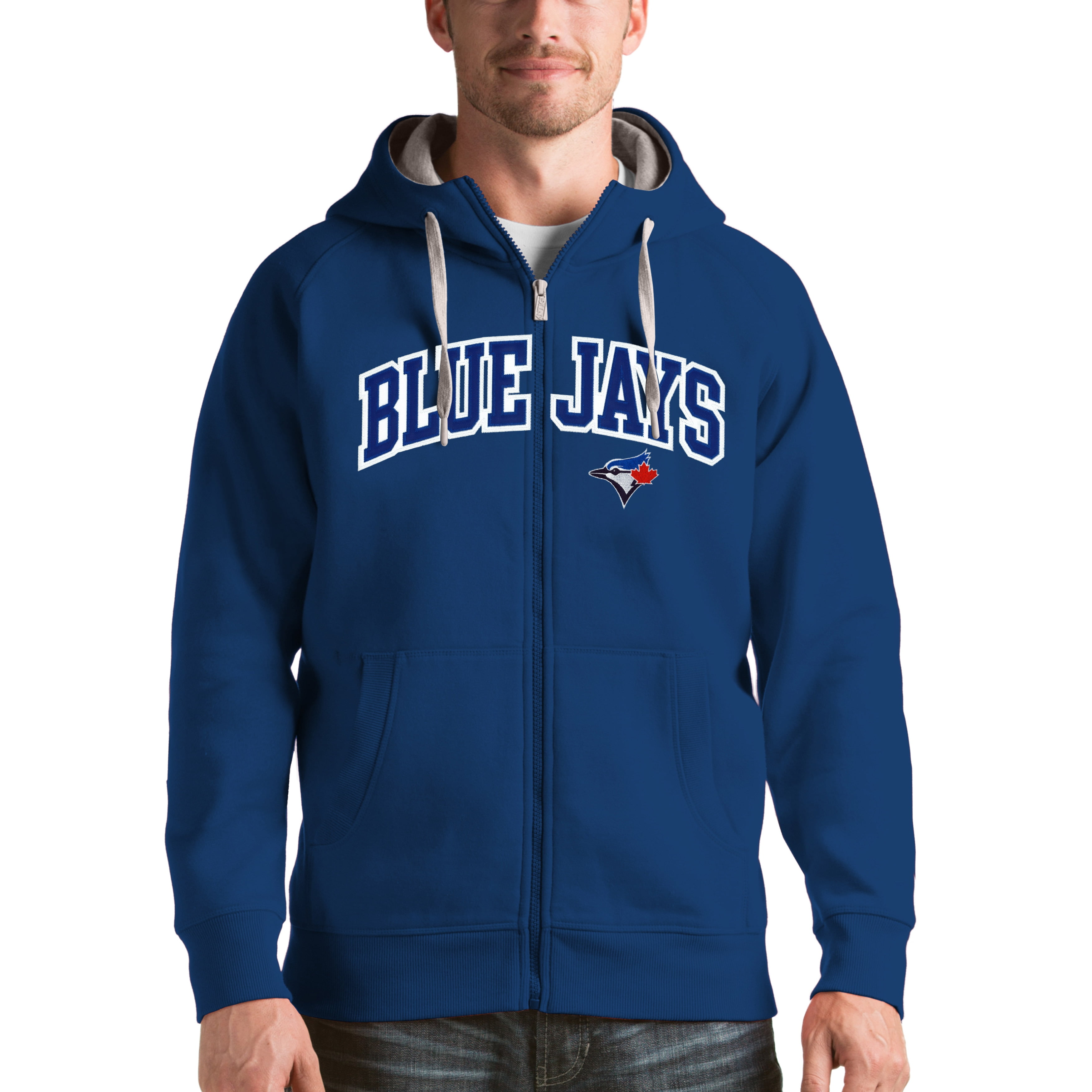 Toronto Blue Jays Antigua Victory FullZip Hoodie Royal
