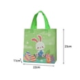 thumbnail image 3 of EclipseJewels Set of 4 Happy Easter Egg Bags – Non-Woven Reusable Bunny & Chick Gift Bags with Handles, Multifunctional Party Favor Bags for Easter Gifts Wrapping & Decorations,C, 3 of 5
