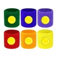 thumbnail image 5 of NIBOLOG 2Pcs Kids Sports Wristband Ball Embroidery Stretch Breathable Sweat Absorbing Boys Girls Knitted Basketball Volleyball Wrist Protector Sweatband, 5 of 8