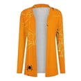 thumbnail image 5 of WFJCJPAF 2024 New Halloween Clearance! Halloween Sweaters 5X,Women's Halloween Fashion Printed Long Sleeved Cardigan Jacket - Orange XXL, 5 of 6