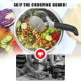 thumbnail image 6 of Salad-Chopper with Protective-Covers Dual-Wheels Salad-Cutter Food-grade Stainless Steel Circle Cutter Quick Kitchen Prep, 6 of 8