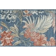 thumbnail image 3 of 2x3 Water Resistant, Small Indoor Outdoor Rugs for Patios, Front Door Entry, Entryway, Deck, Porch, Balcony | Outside Area Rug for Patio | Blue, Floral | Size: 1'11'' x 3', 3 of 7