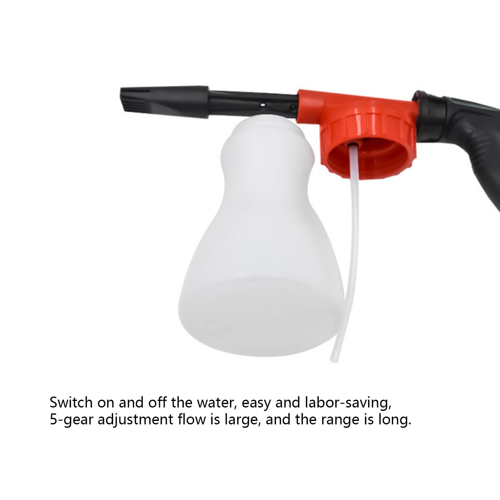 PRINxy Car Wash Foam Guns-Car Foam Sprayer Foam Garden Hose Spray Foam Guns Cleaner Car Wash Kit Car Accessories For Men Red