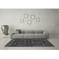 thumbnail image 3 of Ahgly Company Indoor Round Abstract Gray Modern Area Rugs, 5' Round, 3 of 4