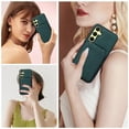 thumbnail image 6 of for Samsung Galaxy S22 Plus Wallet Case with Shoulder Lanyard Strap, Crossbody Phone Case with Card Holder Slots for Women Girls, Luxury PU Leather Flip Stand Purse Cover Shockproof Case, Green, 6 of 9